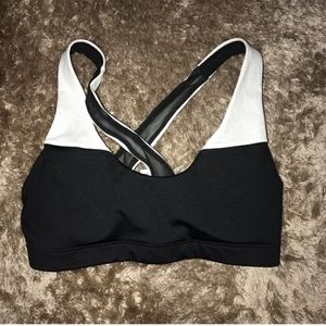 XS black and white Victoria Secret Sports Bra